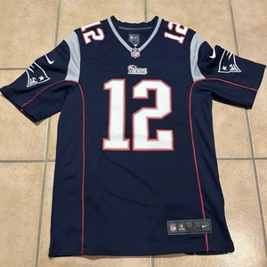 Nike NFL On Field Tom Brady #12 New England Patriots Womens Jersey Blue Sz. S - Picture 1 of 5