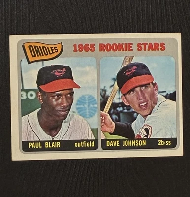 1965 TOPPS BASEBALL 473 ORIOLES 1965 ESTRELAS NOVATAS BLAIR/JOHNSON EX * - Imagem 1 de 2