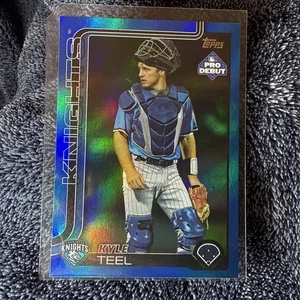 2025 Topps Pro Debut #PDC-185 - Kyle Teel Blue Foil /150 - Knights White Sox - Bild 1 von 4