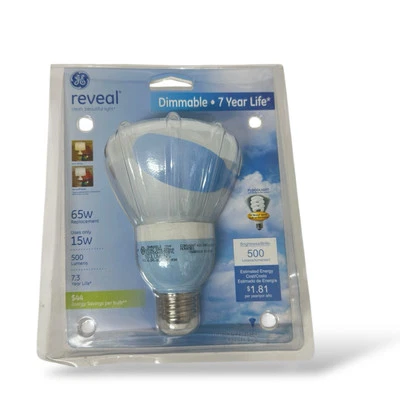 GE Reveal 63522 Dimmable 15watt Daylight Indoor Floodlight, FS - Image 1 of 4