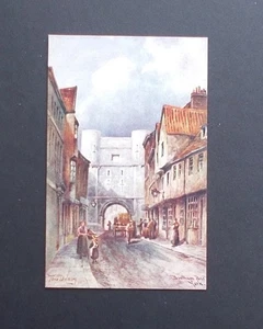c1923 - Bootham Bar, YORK - from Original Art by Tom Dudley - Picture 1 of 2