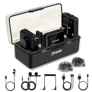 Wireless Lavalier Microphones with Noise Cancellation, 328ft Transmission, 30... - Picture 1 of 8