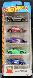 Hot Wheels 2025 HW Motor Show 5-Pack / Ferrari SF90 Stradale, Lambo, Vulcan   - Bild 1 von 1