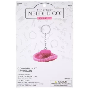 Needle Creations Crochet Kit "Cowgirl Hat Keychain" - Picture 1 of 1