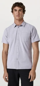 NWT Vuori Bridge Cinder Button Down Short Sleeve Shirt Mens XL - Picture 1 of 6