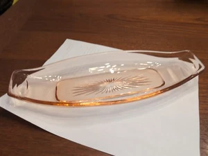 Vintage Rosa Depression Glas Relish Tablett. 12" Heisey Glas - Bild 1 von 5