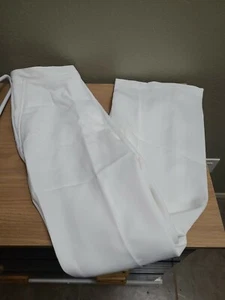 US Navy DLA Womens White Polyester Slacks Pants 10 MT Misses Tall - Picture 1 of 5