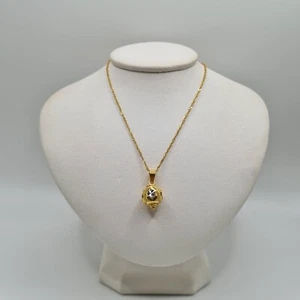 Chaine + pendentif or jaune 22 carats - Imagen 1 de 5