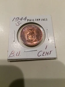 1944-S Philippines B.U. Cent - Picture 1 of 2