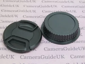 58mm Center Pinch Front Lens Cap and Rear Lens Cap for Canon EF EF-S 58mm lens - Bild 1 von 7