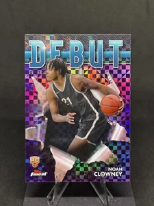 Tablero de ajedrez púrpura Noah Clowney 2023-24 Topps Finest Debut/125 #180 Nets RC - Imagen 1 de 2