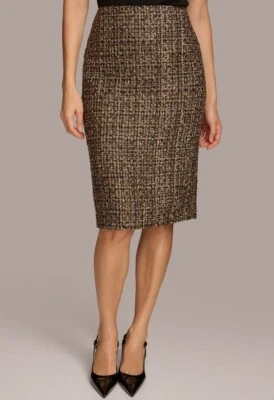 Donna Karan New York Women's Tweed Pencil Skirt Size 10 - Image 1 of 4