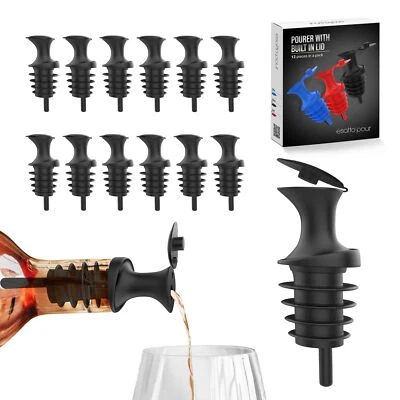 Pour And Seal Plastic Bottle Pourers With Built In Lid “ Easy And Precise Pourin - Image 1 of 4