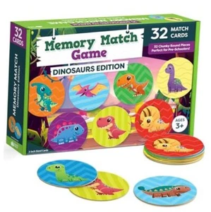 Dinosaur Toys for Kids 3-5 Matching Game - 32pc Dinosaur Games for Dinosaurs - Picture 1 of 7
