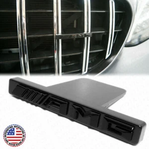 BLACK A.M.G Edition Front Grille Nameplate Emblem Badge Decorate Sport Chrome - Bild 1 von 5