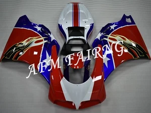 Red Blue ABS Injection Mold Bodywork Fairing Kit for Ducati 748 996 1996-2002 - Picture 1 of 7