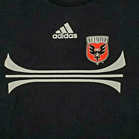 Adidas T-Shirt Youth Large DC United MLS Soccer Black Cover