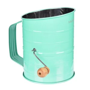 Stainless Steel Baking Hand Crank Flour Sifter with 2 Wire Agitator 3 Cup - Picture 1 of 6