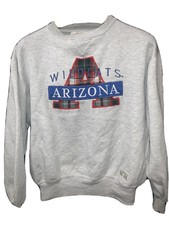 Vintage Logo 7 Size M Arizona Wildcats U Of A  Sweater Gray