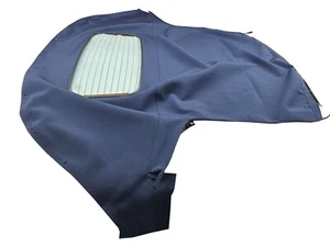 Fit: Mazda Miata Soft Top & Heated Glass Window 1990-2005 Haartz BLUE  Canvas - Picture 1 of 4