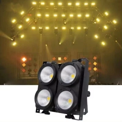 DMX 4x100W COB Blinder light warm white 2in1 400W matrix audience panel Lighting - Image 1 of 4
