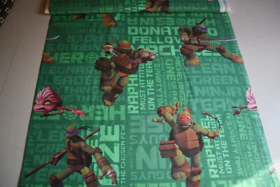 BW-Druck, Teenage Mutant Ninja Turtles, grün, ca. 138 cm, Material: 100 BW - Bild 1 von 4