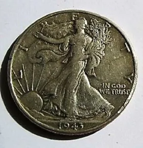 1943-P Walking Liberty Half Dollar DOUBLE DIE FS 101- 002 VVV RARE VF/XF 1 KNOWN - Picture 1 of 2