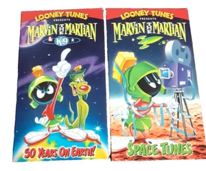2 Looney Tunes Marvin the Martian & K-9 VHS Tapes Vintage Cartoons - Imagen 1 de 6