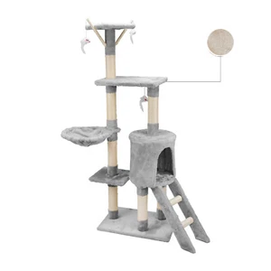 TIRAGRAFFI PER GATTI ALBERO PARCO GIOCHI GIOCO TIRA GRAFFI PER GATTO DA 138 CM - Foto 1 di 12