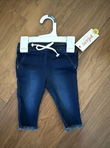Cat & Jack Baby Size 0-3 months Girls Jeans NWT - Picture 1 of 7
