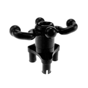 LEGO Technic 32495c01, Steering Arm w/ 4 Tow Ball & 3 Pin Triangular Hub - Black - Picture 1 of 3