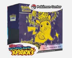 Pokémon Scarlet & Violet Surging Sparks Pokemon Center Elite Trainer Box ETB - Picture 1 of 5