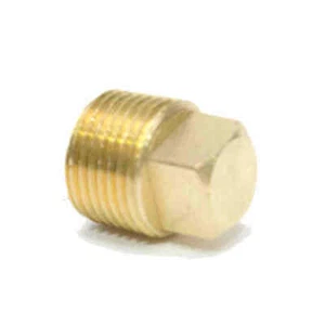 1/2 Male Npt Square Head Pipe Plug Bung Brass Fitting Water Oil Fuel Air Vacuum - Picture 1 of 9