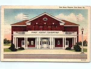 Postcard Kentucky Fort Knox Theater, KY Bullitt County 1940 Linen - Picture 1 of 3