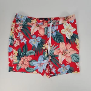 Abercrombie & Fitch Shorts Mens 34 Red Stretch Beach Outdoors Casual Men - Picture 1 of 11