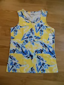 Coral Bay Women's Criss-cross neckline Tank Shirt Top Sleeveless Size S NWT - Picture 1 of 2