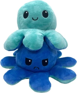 Octopus Plushie, Double-Sided Flip Reversible Octopus Plush, Soft Stuffed Octopu - Picture 1 of 6