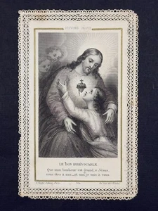 holy card santino merlettato canivet L. TURGIS PL. 564 "JESUS" - Picture 1 of 2