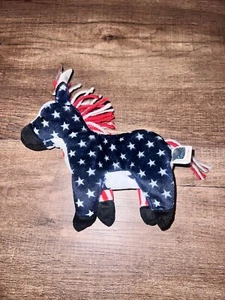 RARE TY Lefty 2000 Beanie Baby With Multiple Errors Political Donkey - Picture 1 of 6