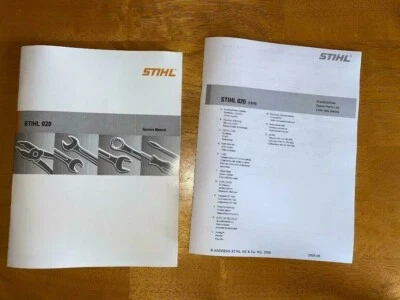 Lote manual de reparación y piezas de servicio de motosierra serie 020 AV AVP 1114 Foto 1 de 4