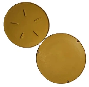 Vtg Rubbermaid Lazy Susan Turntable Lot of 2 Harvest Gold 10.5" 2709 9.25" 2443 - Picture 1 of 8