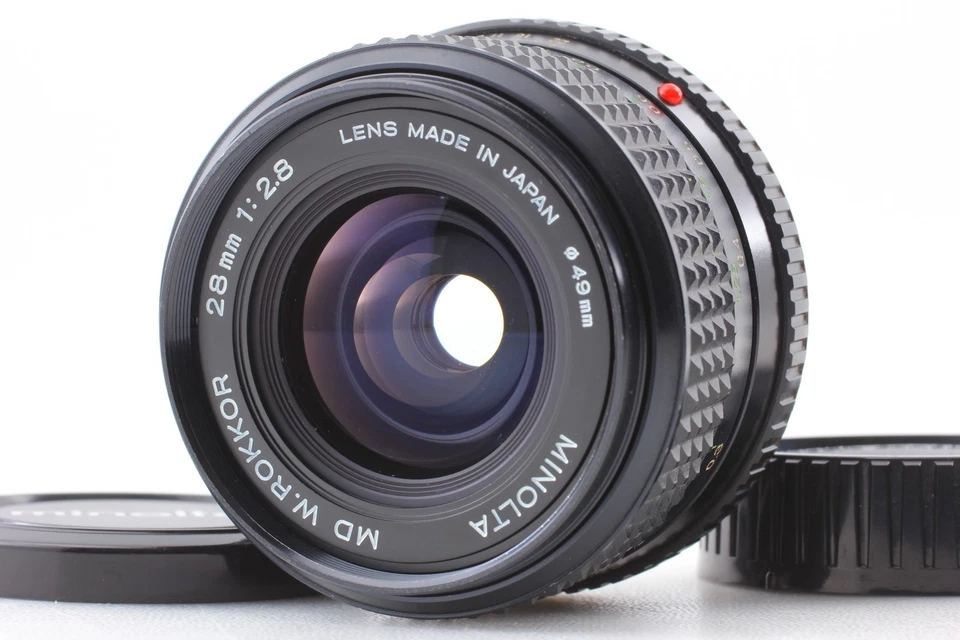 [Casi COMO NUEVO] Lente gran angular Minolta MD W.Rokkor 28 mm f/2,8 de JAPÓN - Imagen 1 de 4