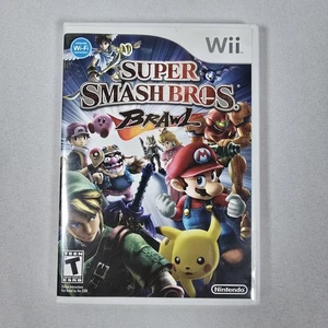 Super Smash Bros Brawl Game (Nintendo Wii, 2008) CIB Complete W/ Manual - Picture 1 of 4