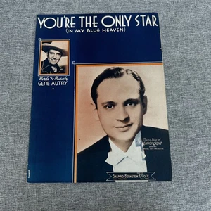 Partituras de colección You're The Only Star 1938 GENE AUTRY Cowboy Country - Imagen 1 de 6