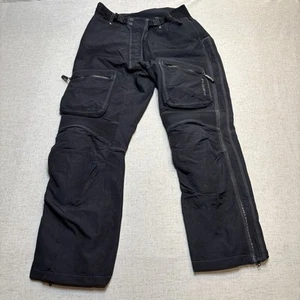 Joe Rocket Pants Mens Large Black Ballistic 5.0 Motorcycle Hip Knee Padded - Picture 1 of 6