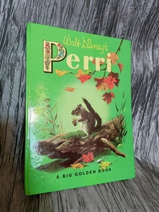 Vintage Rare Walt Disney 'big golden book' Perri squirrel animal cute children's - Picture 1 of 11