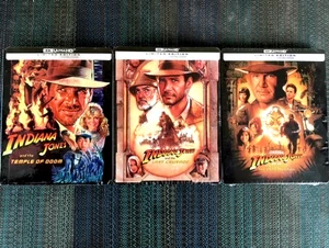 INDIANA JONES 4K STEELBOOK BUNDLE 3-4KS Steelbooks Factory Sealed NEW - Picture 1 of 2