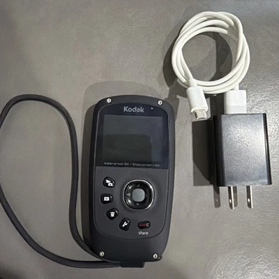 Kodak Zx5 Camcorder Orange Tested Working 8gb Microsd & Charger Bundle - Image 1 of 4