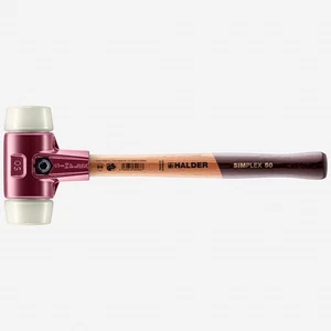 Halder Simplex Holzhammer mit Nyloneinsätzen und Gusseisengehäuse, 1,97"/39,86 oz - Bild 1 von 1