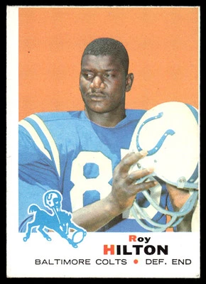 1969 Topps Roy Hilton Rookie Baltimore Colts #160 - Image 1 of 2